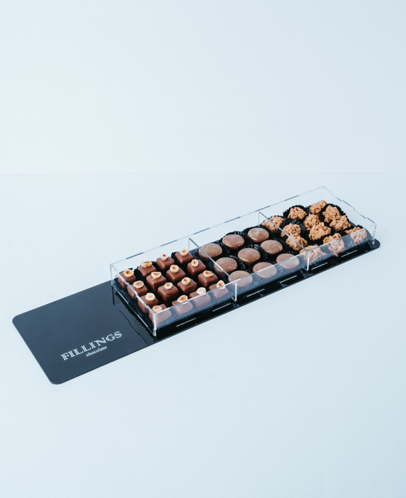 3 Section Acrylic Tray