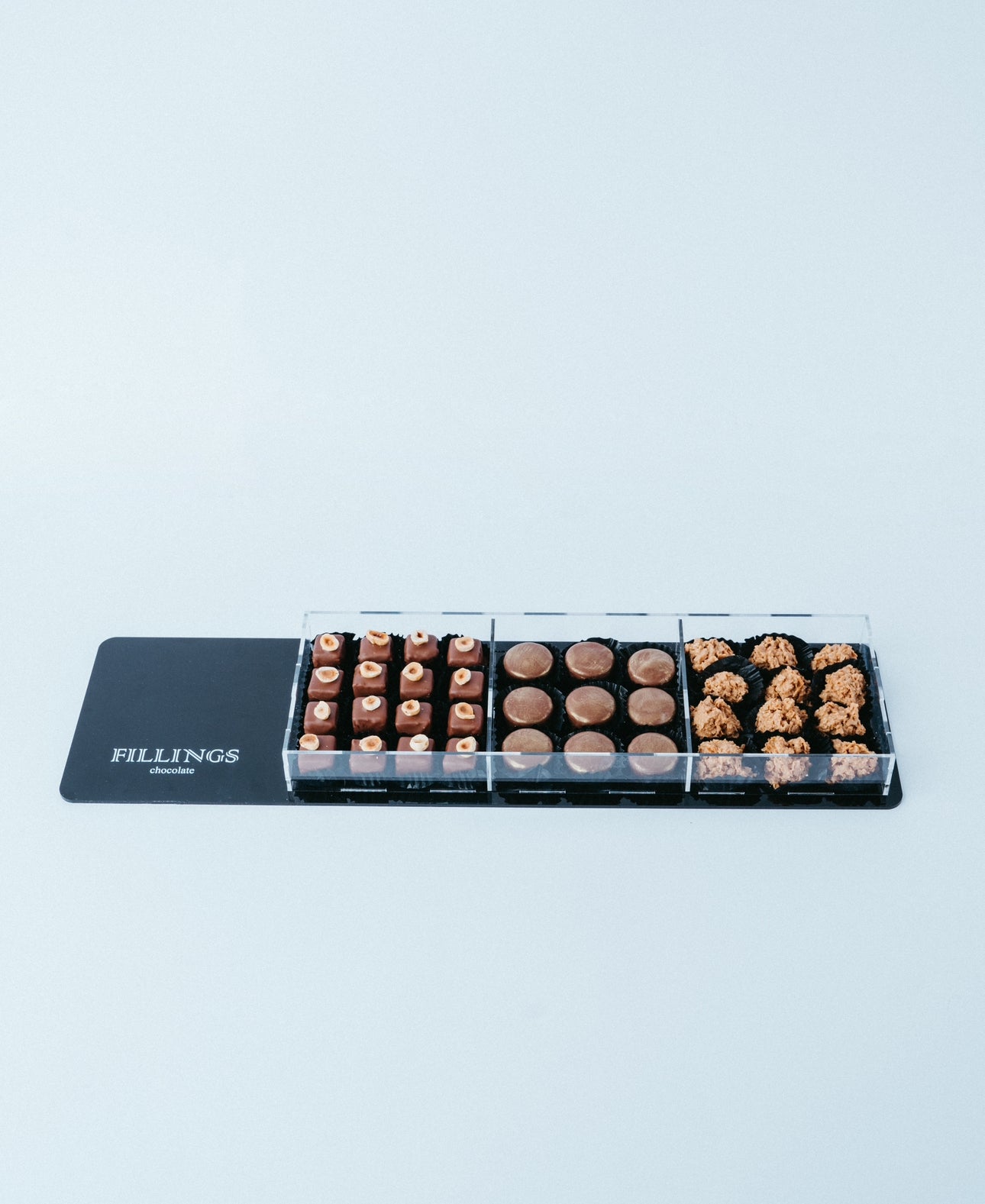 3 Section Acrylic Tray