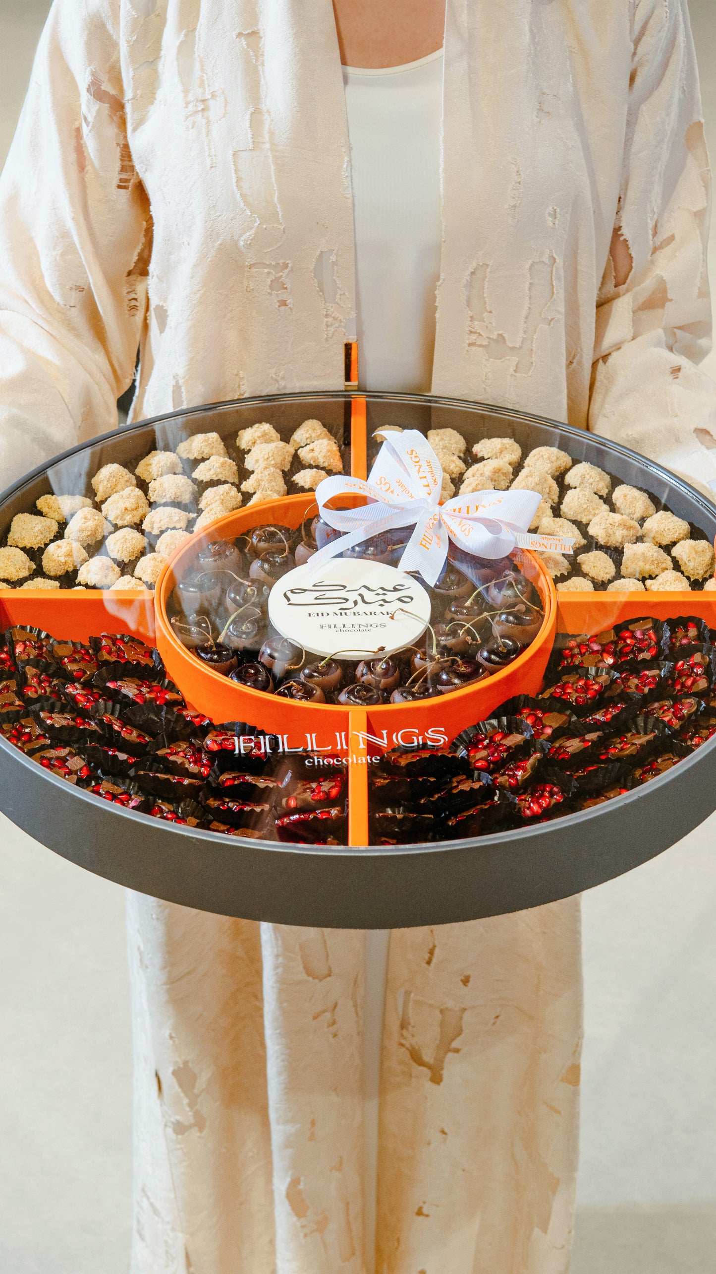 Round Leather Eid Fresh Tray