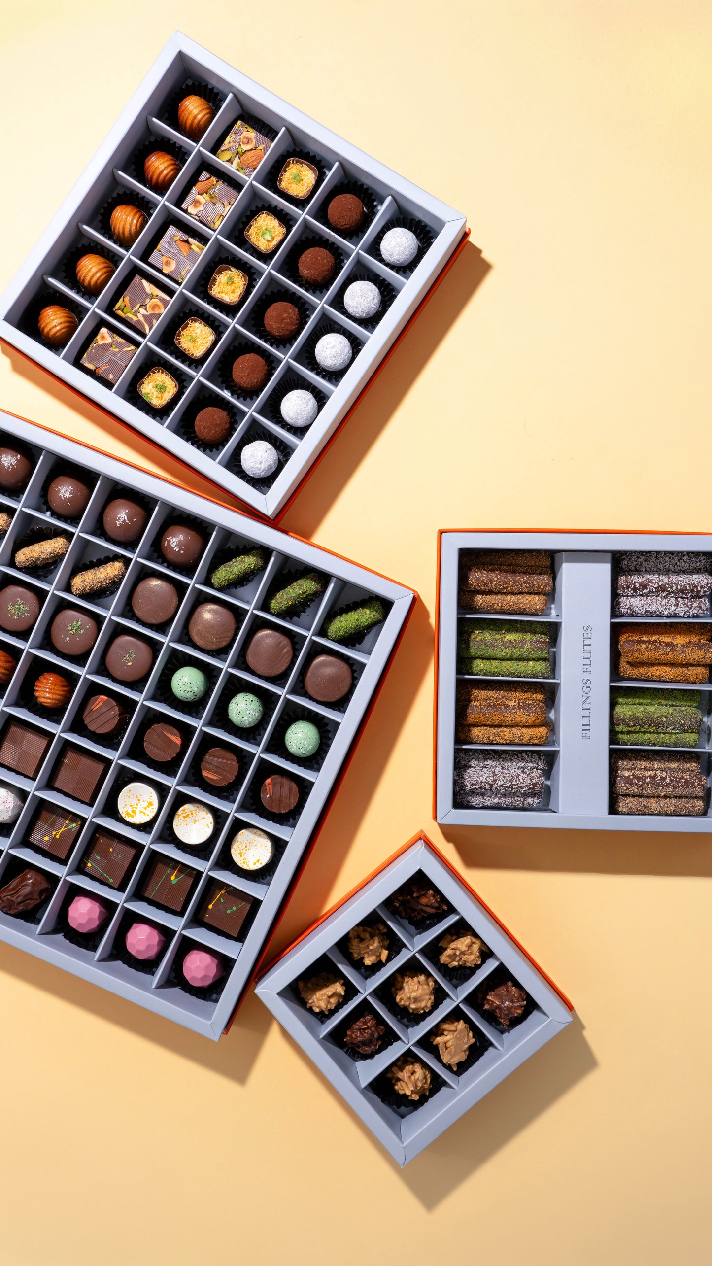 Set of 4 Chocolate Boxes